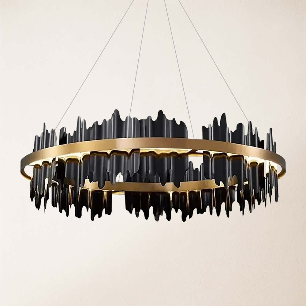 Arctira Metal Iceberg Round Chandelier 80cm D