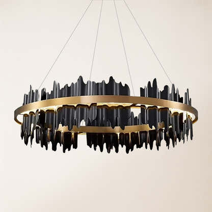 Arctira Metal Iceberg Round Chandelier 80cm D