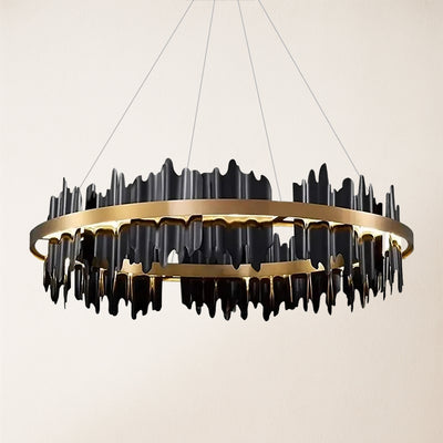 Arctira Metal Iceberg Round Chandelier 80cm D