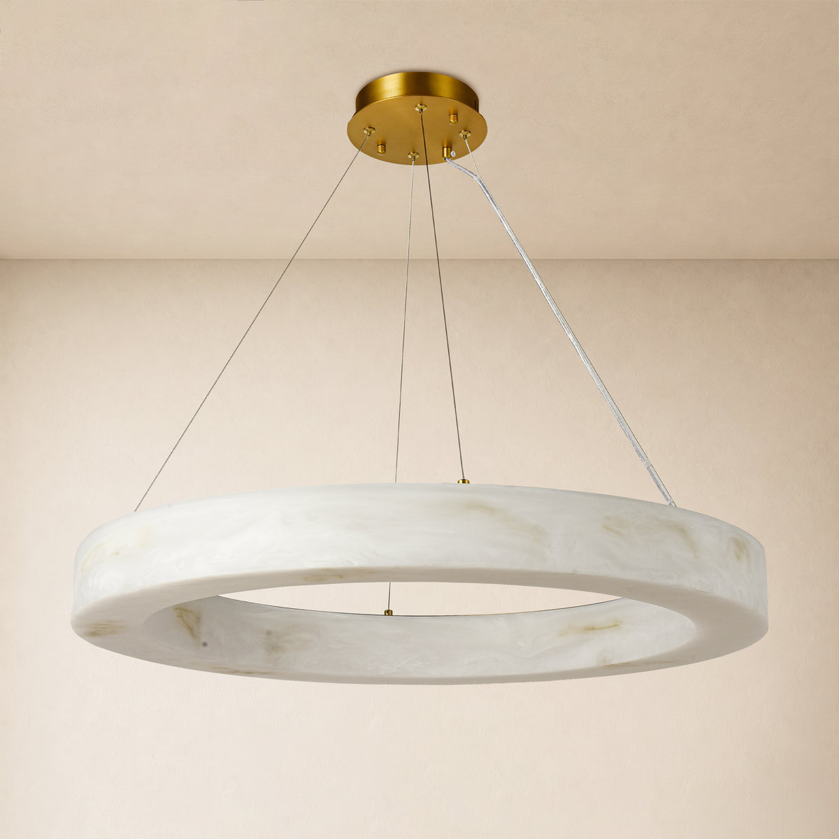 Neravelle Resin Ring Chandelier 30"D