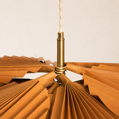 Calanthe Pleated Lotus Pendant Light