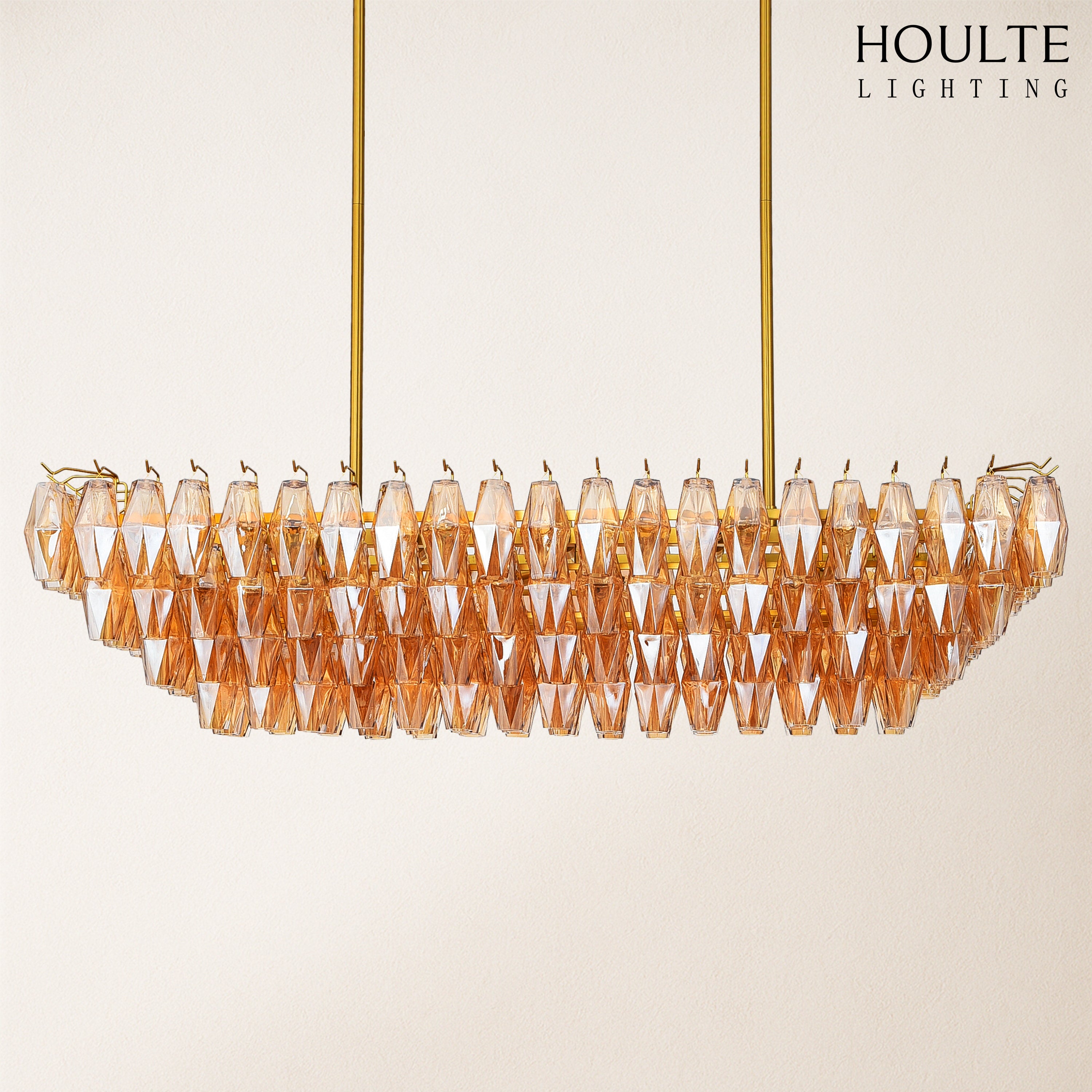 Celestial Drop Glass Crystal Glass Chandelier 137cm W