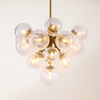 Elowen Crackled Glass Cluster Chandelier