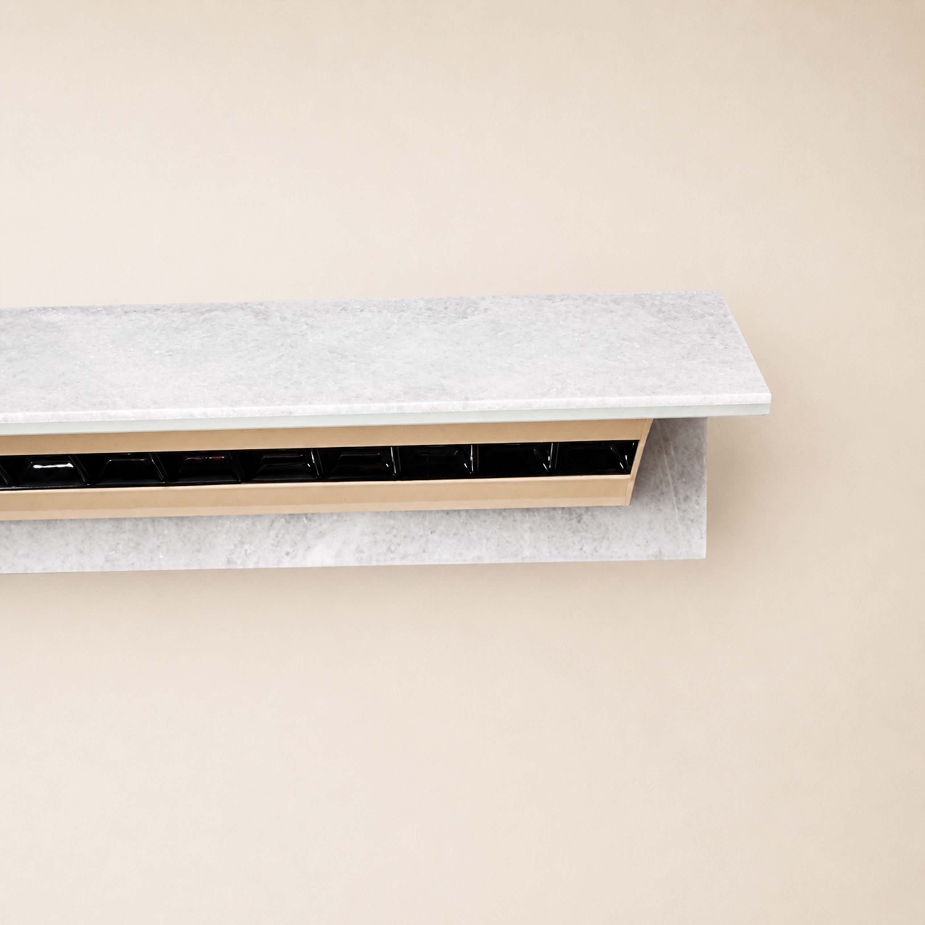 Pietra White Marble Linear Chandelier 49.2"D
