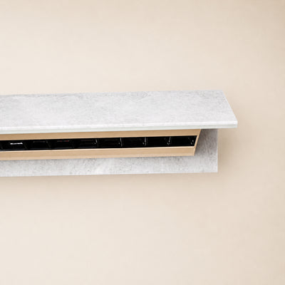 Pietra White Marble Linear Chandelier 49.2"D