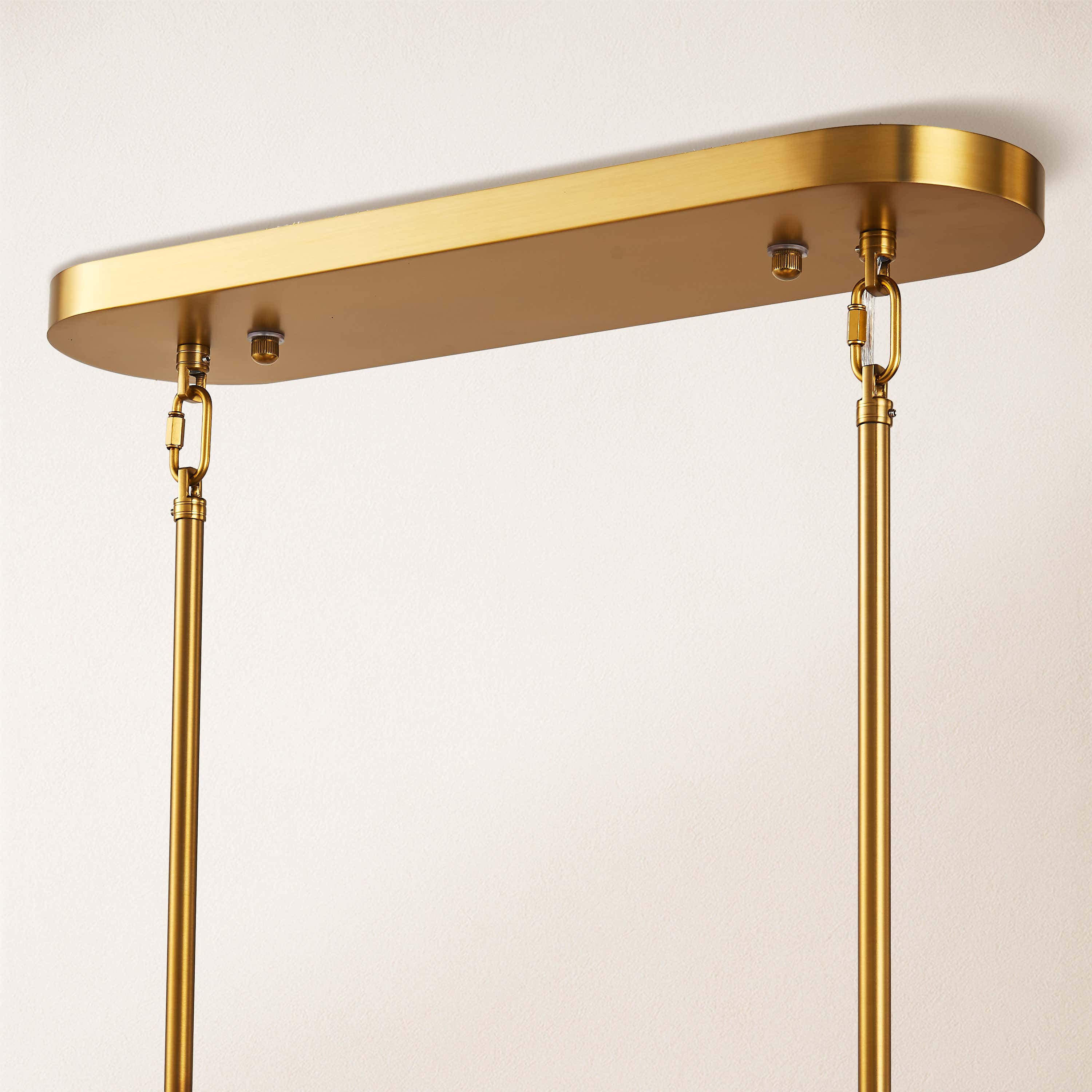Corvella Leather Linear Chandelier