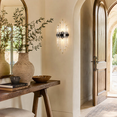 Oryana Crystal Icicle Wall Sconce 8.7"