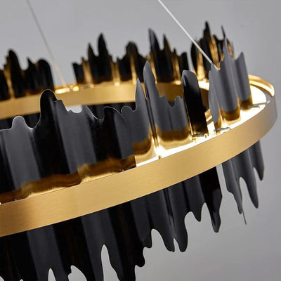 Arctira Metal Iceberg Round Chandelier 80cm D