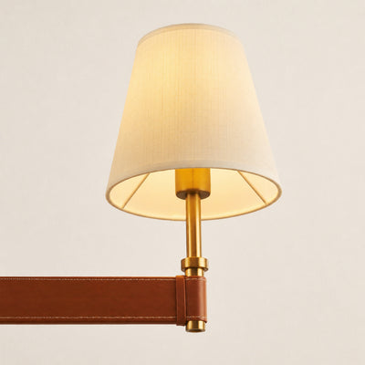 Corvella Leather Linear Chandelier 51"W
