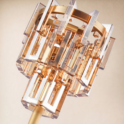 Cirelle Crystal Rectangular Table Lamp 20"H 