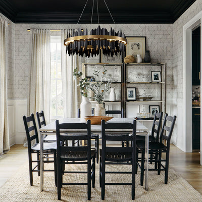 Arctira Metal Iceberg Round Chandelier 23.6"D