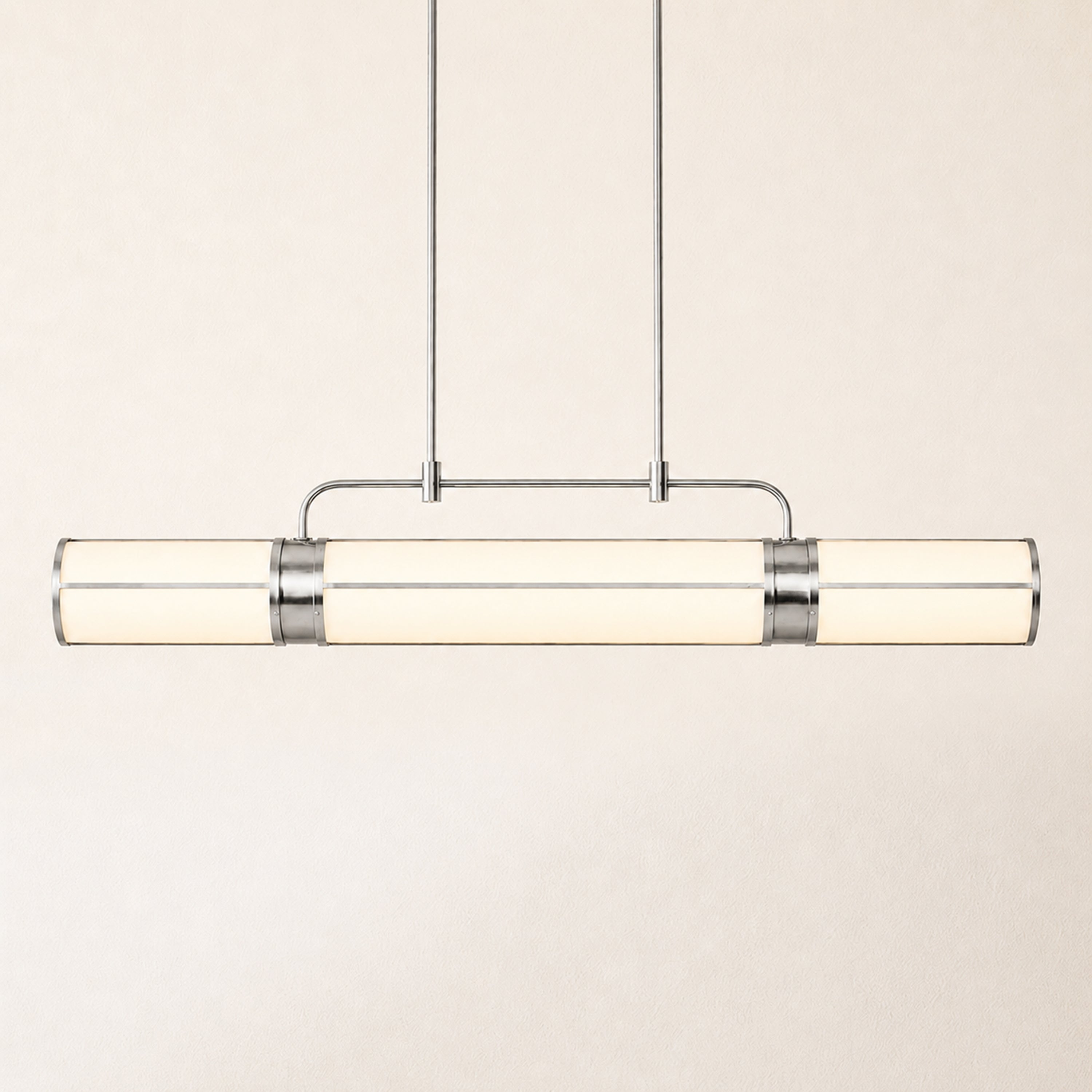 Remi Acrylic Linear Pendant#Finish_Silver