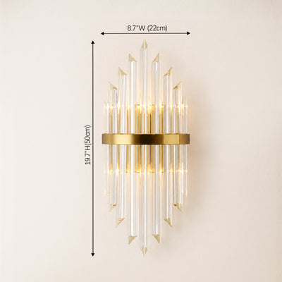 Oryana Crystal Icicle Wall Sconce 8.7"