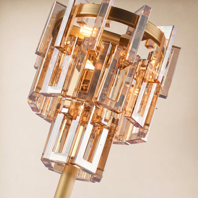 Cirelle Crystal Rectangular Table Lamp 20"H 