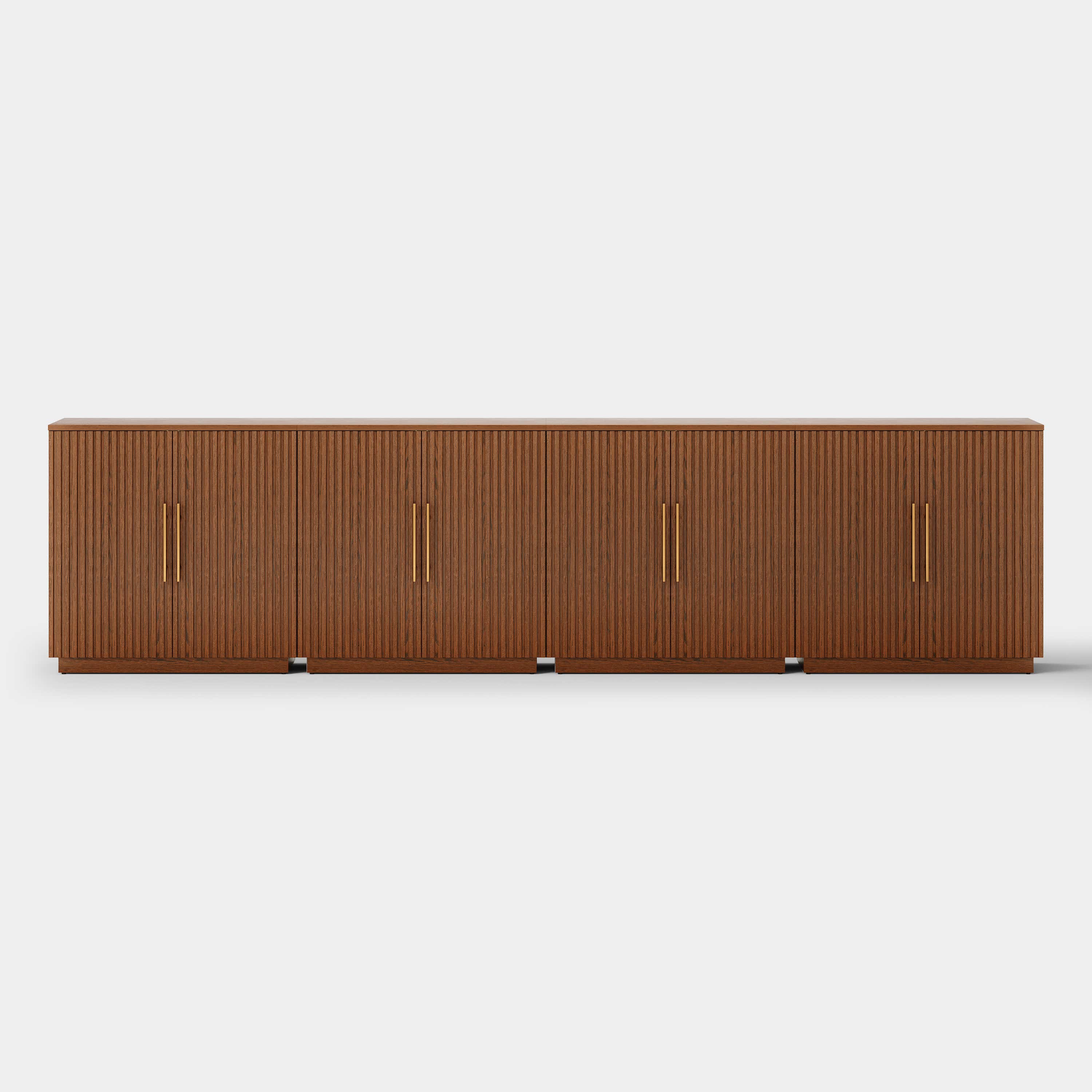 Holt 126″ Solid Oak Console(Set of 4)
