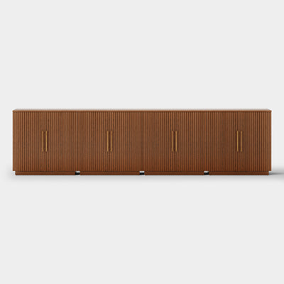 Holt 126″ Solid Oak Console(Set of 4)