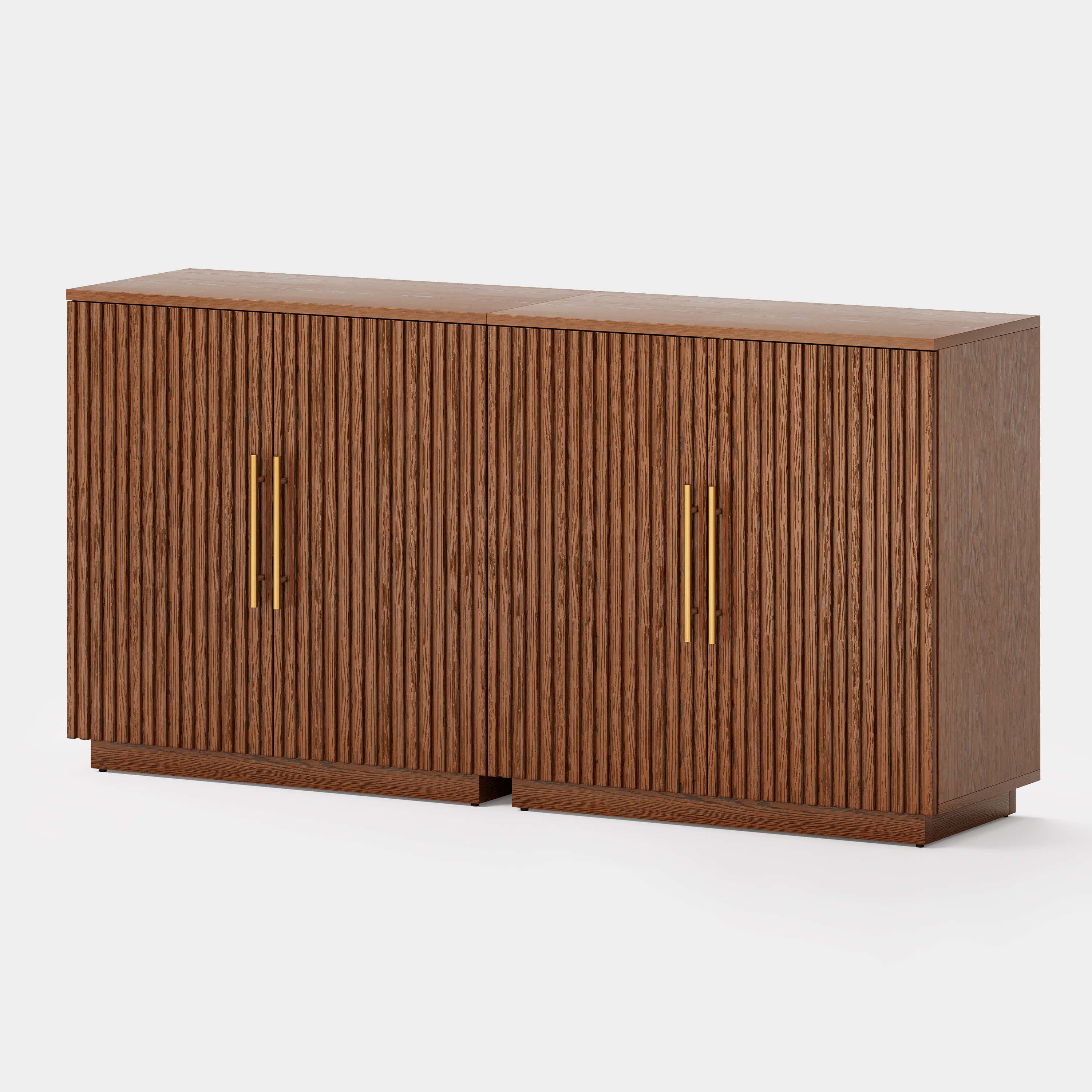 Holt 63″ Solid Oak Console(Set of 2)