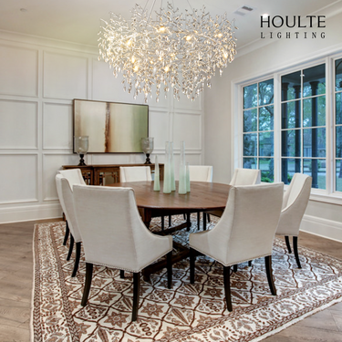 Frostleaf Crystal Branch Halo Chandelier 48"D