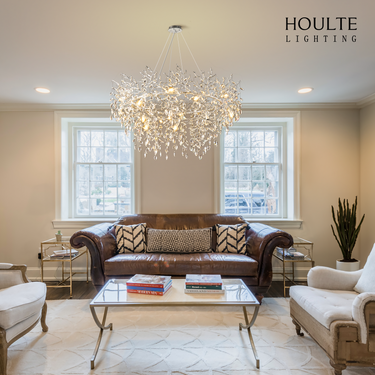 Frostleaf Crystal Branch Halo Chandelier 48"D
