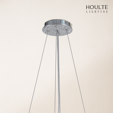 Frostleaf Crystal Cascade Branch Round Chandelier 40"