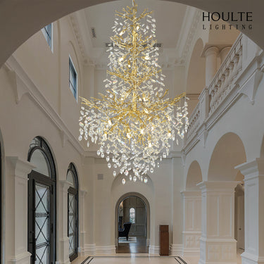 Frostleaf Crystal Cascade Grand Staircase Chandelier 61"H
