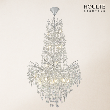 Frostleaf Crystal Cascade Grand Staircase Chandelier 61"H
