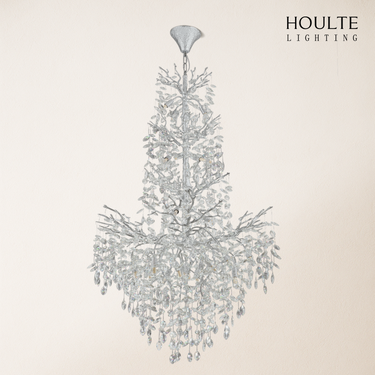 Frostleaf Crystal Cascade Grand Staircase Chandelier 61"H