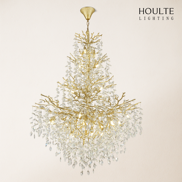 Frostleaf Crystal Cascade Grand Staircase Chandelier 65"H