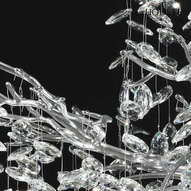 Frostleaf Crystal Grand Cascade Branches Chandelier 21''