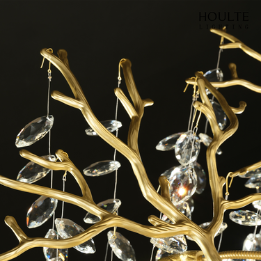 Frostleaf Crystal Grand Cascade Branches Chandelier 21''
