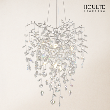 Frostleaf Crystal Grand Cascade Branches Chandelier 21''
