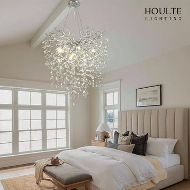 Frostleaf Crystal Grand Cascade Branches Chandelier 24''