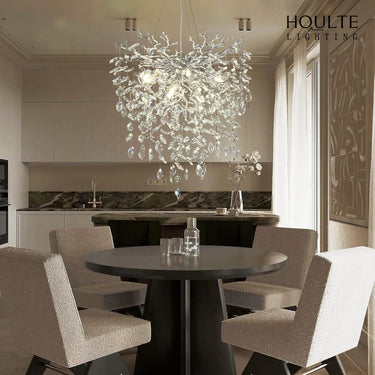 Frostleaf Crystal Grand Cascade Branches Chandelier 24''