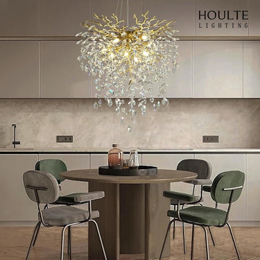 Frostleaf Crystal Grand Cascade Branches Chandelier 24''