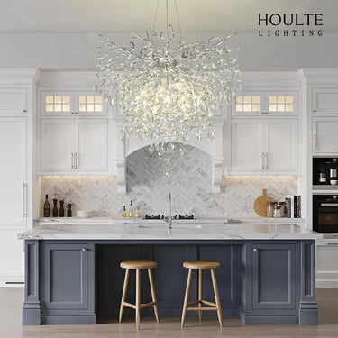 Frostleaf Crystal Grand Cascade Branches Chandelier 32''