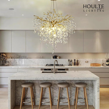 Frostleaf Crystal Grand Cascade Branches Chandelier 32''