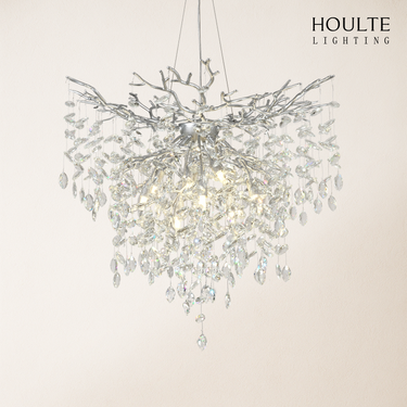 Frostleaf Crystal Grand Cascade Branches Chandelier 32''