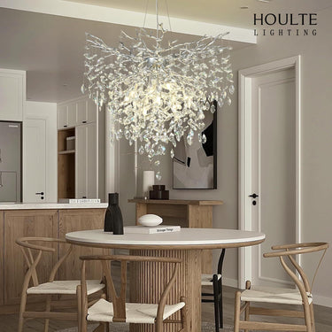 Frostleaf Crystal Grand Cascade Branches Chandelier 32''
