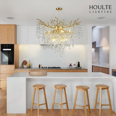 Frostleaf Crystal Grand Cascade Branches Chandelier 40''