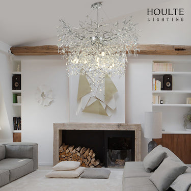Frostleaf Crystal Grand Cascade Branches Chandelier 40''