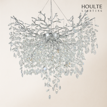 Frostleaf Crystal Grand Cascade Branches Chandelier 40''
