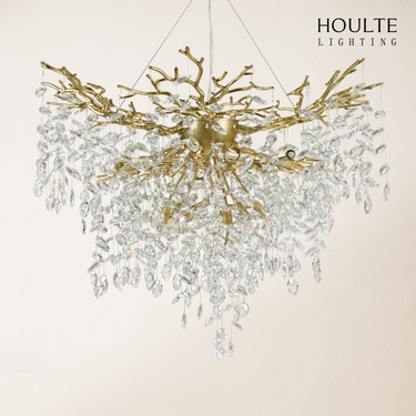 Frostleaf Crystal Grand Cascade Branches Chandelier 40''