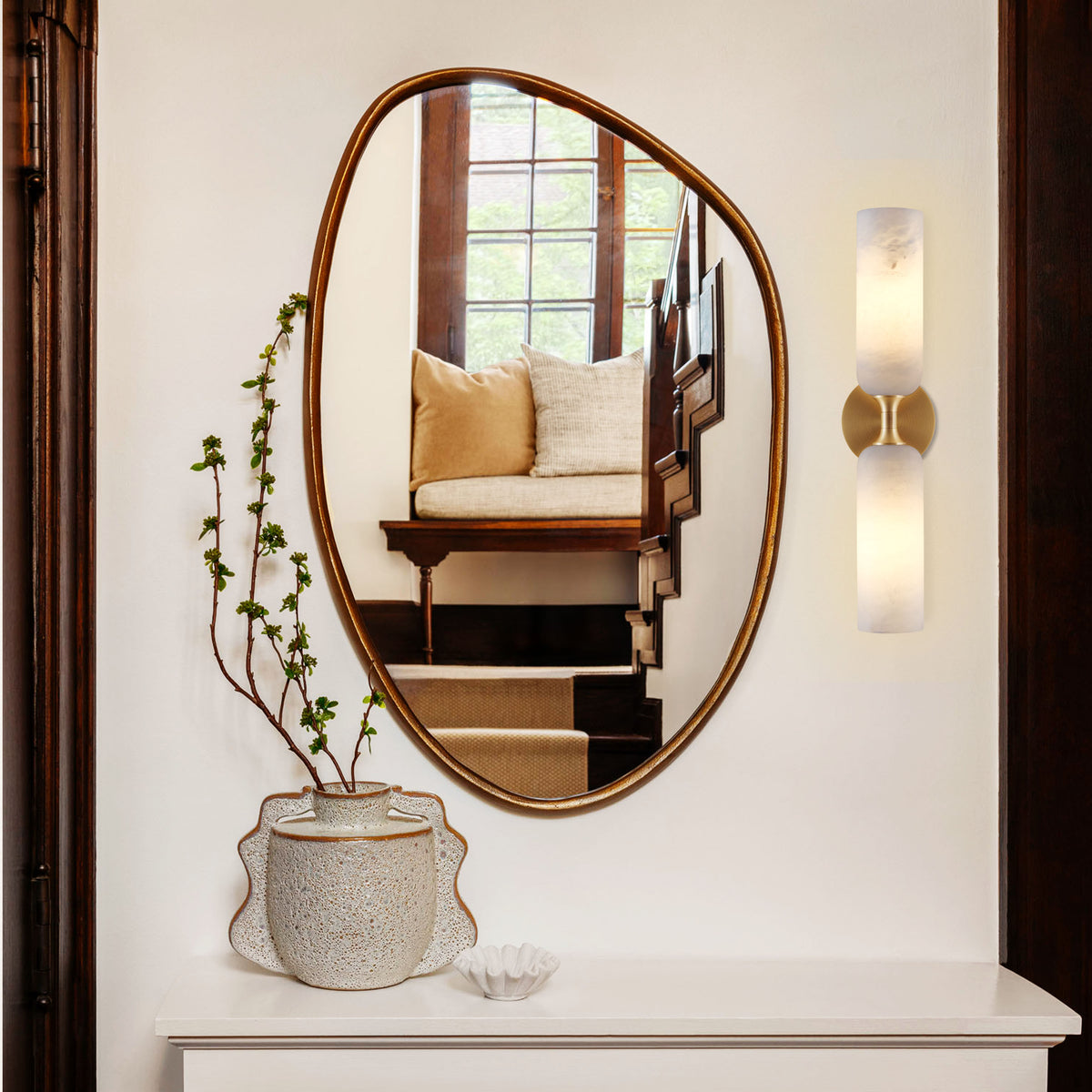 Axis Alabaster Wall Sconce 24cm H