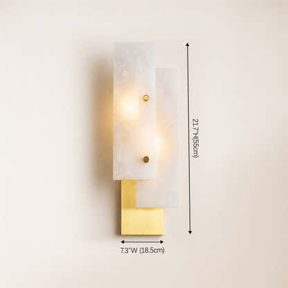 Gemina Alabaster Wall Sconce