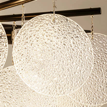 Velmora Glass Disc Tiered Chandelier 60cm D