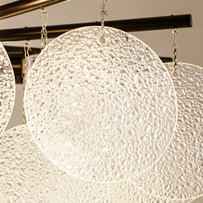 Velmora Glass Disc Tiered Chandelier 60cm D
