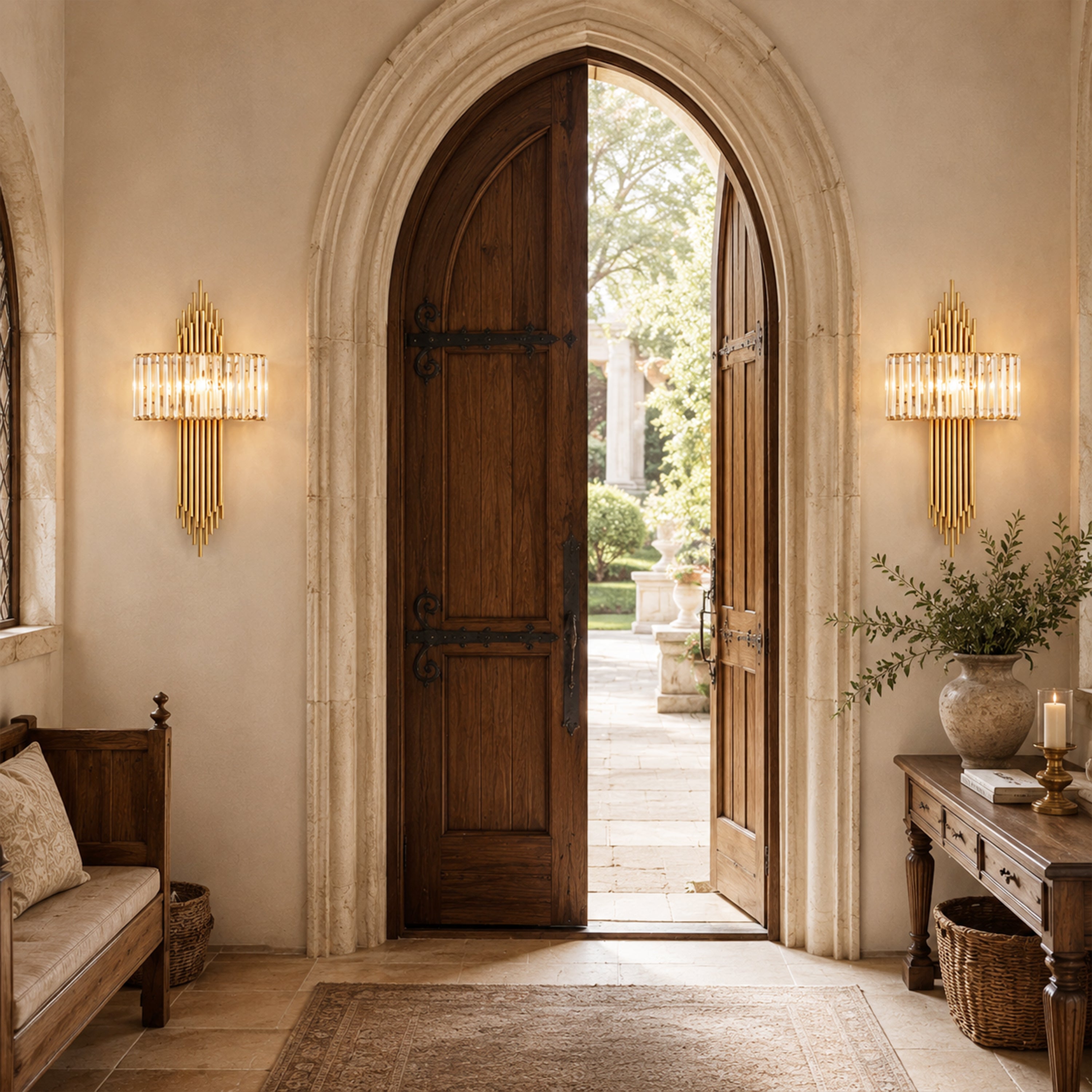 Oriana Crystal Wall Sconce 14.6"