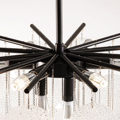 Velmora Glass Disc Tiered Chandelier 60cm D