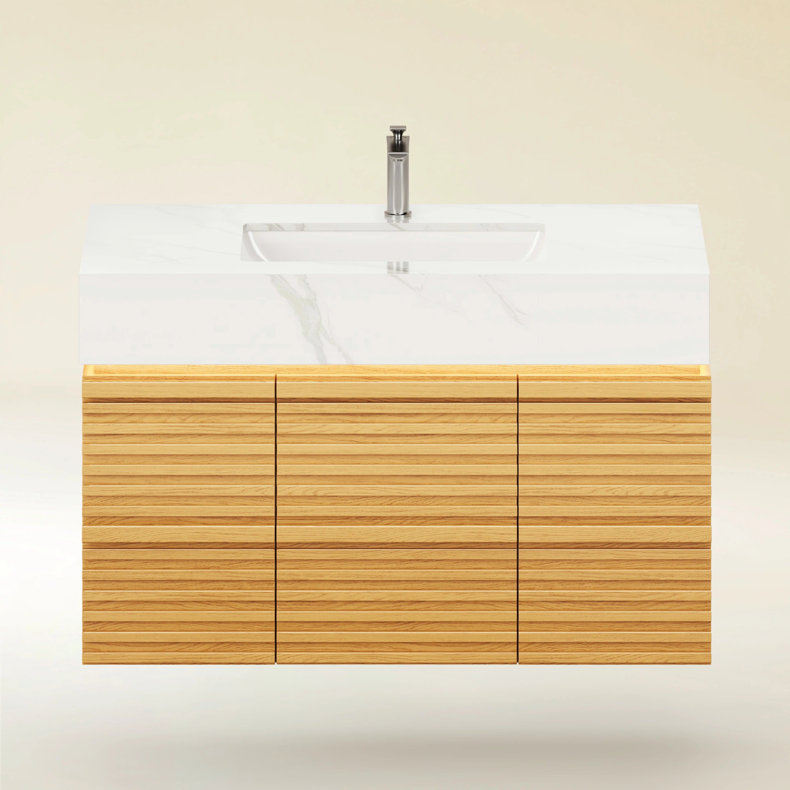 Isla Oak Bathroom Vanity 91cm W