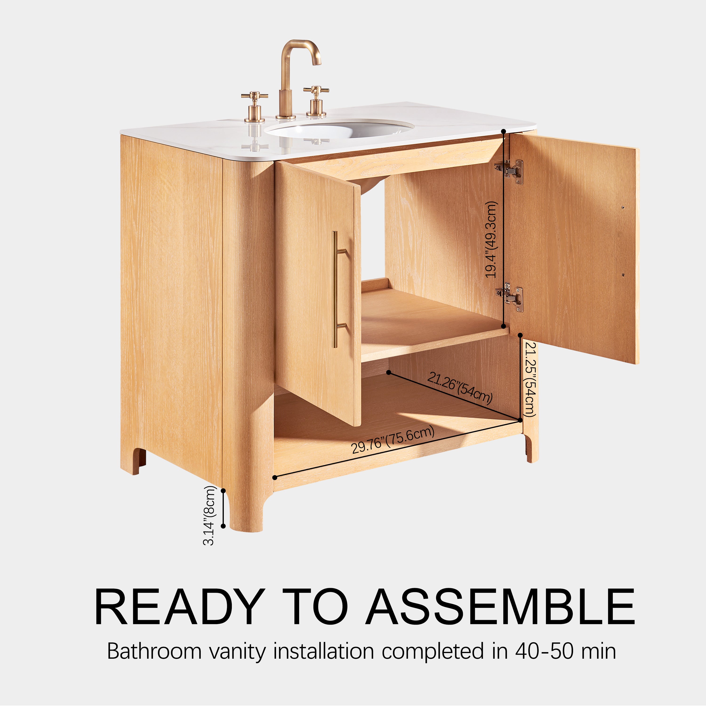 Jude Bathroom Vanity 92cm W